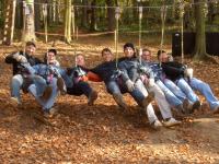 Saisonabschluss der Männermannschaft 2008 im Kletterwald