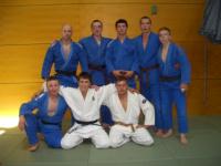 Teil der Männermannschaft 2008 - v.l.n.r.: Jens Teuchert, Robert Becke, Fabian Hanke, Christian Schöne, Maik Damm, Tim Binder, André Kießling, Stefan Fricke.