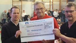 Übergabe der großzügigen Spende, von der Käferbande Döbeln