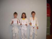 Gürtelprüfung BESTANDEN! Eric, Anne und Arthur