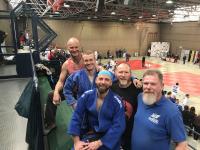 Robert Becke (vorn) DSC und Team Randori-West Leipzig - Deutsche Einzelmeisterschaft Ü30 13.04.19 in Maintal