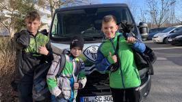 Kirill, Hannes, Louis beim DJB-Sichtungsturnier in Berlin.