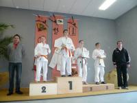 Siegerehrung Stahlpokal Jonas Brückner 2. und Lares Mühlhause 3. Platz